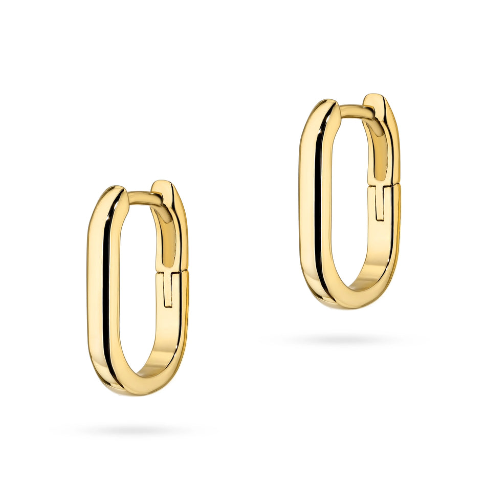 Pozlátené Strieborné náušnice