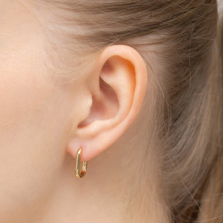 Pozlátené Strieborné náušnice