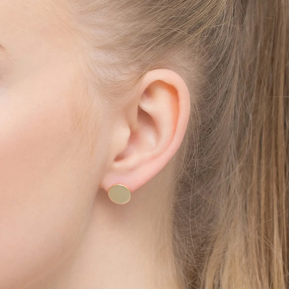 Pozlátené Strieborné Puzeta Náušnice