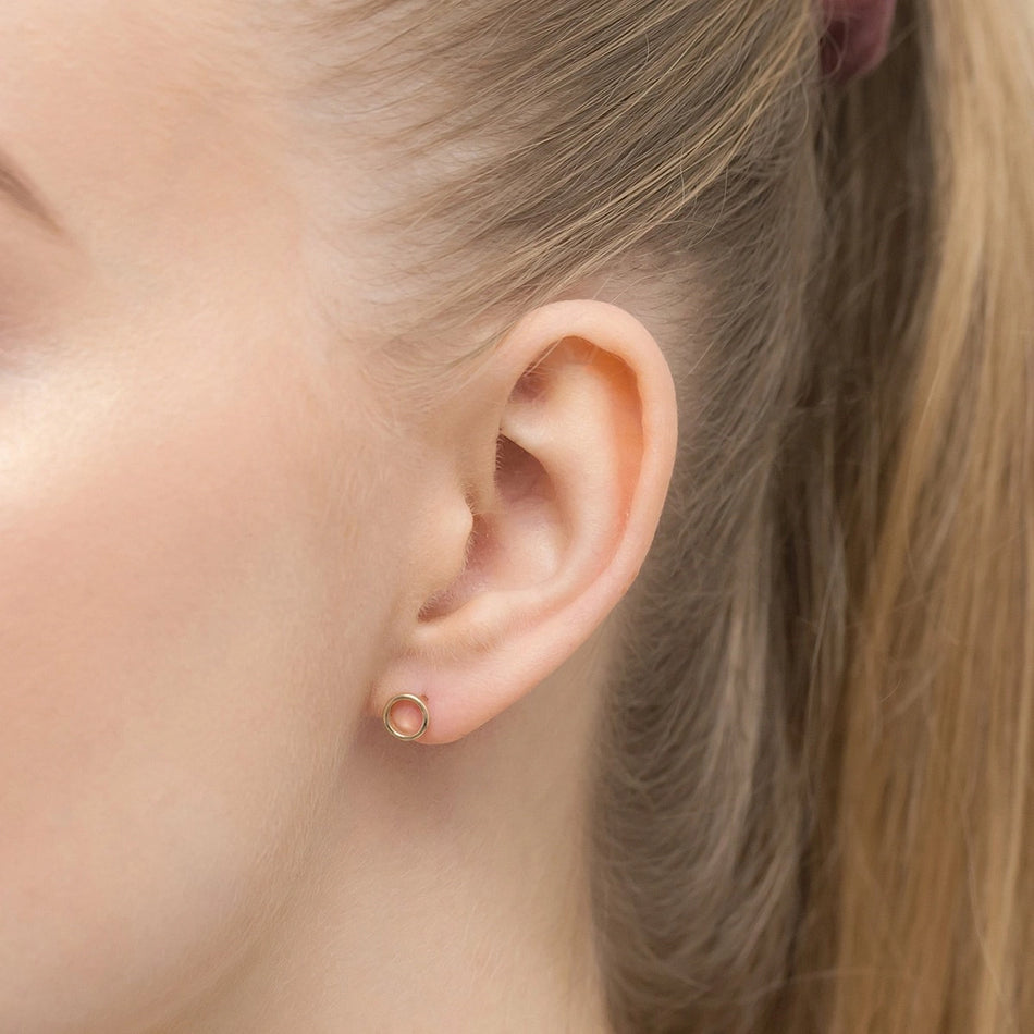 Gold Stud Earrings