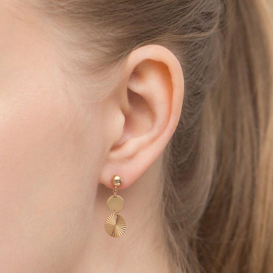 Gold Stud Earrings