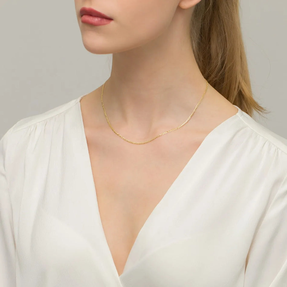 Zlatá pancierová retiazka 1.9mm