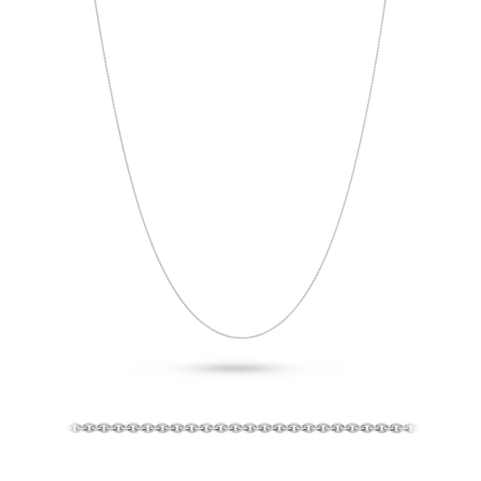 Biela zlatá kotvová retiazka 0.8mm