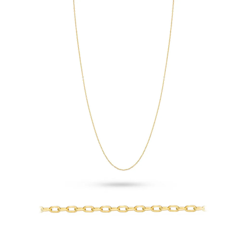 Gold Anchor Chain 0.6mm