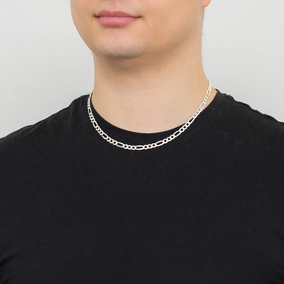 Pánska Strieborný Figaro retiazka 5.0mm