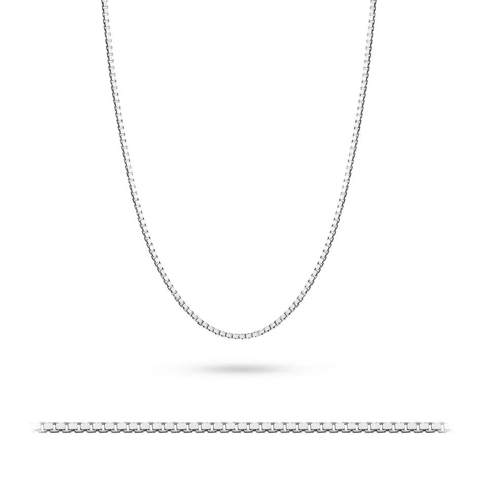 Silver Box Chain 1.0mm