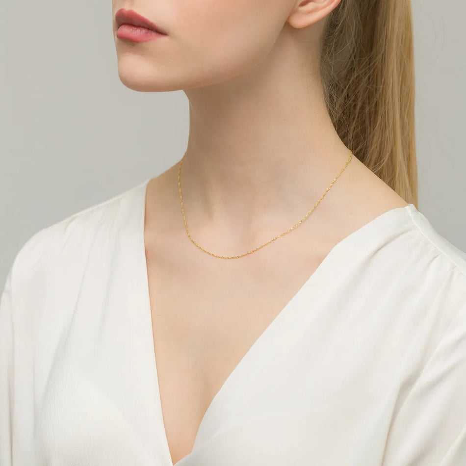 Zlatá retiazka Singapur 1.1mm