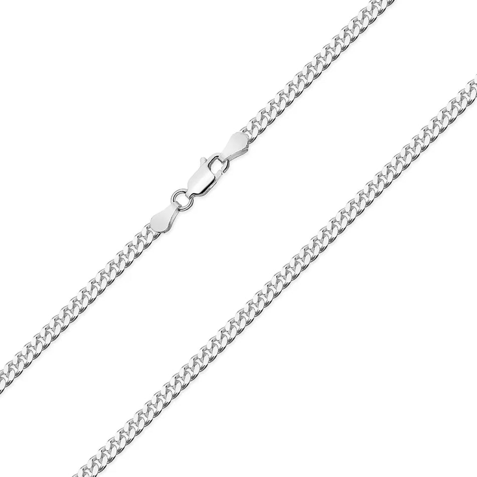 Men's Silver Curb Chain 4.2mm