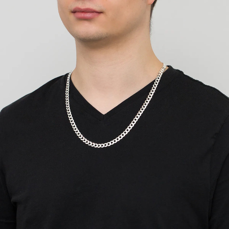 Pánska Strieborný Pancierová retiazka 6.7mm