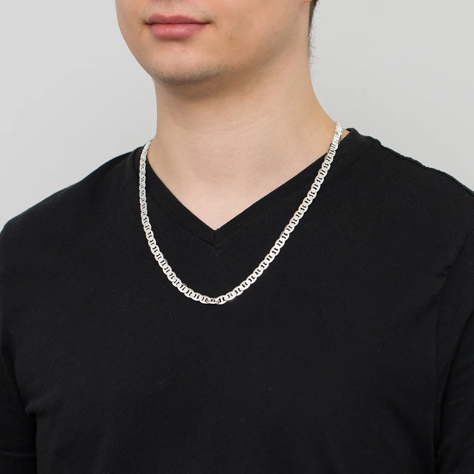 Pánska Strieborný Retiazka Marina Gucci 6.5mm