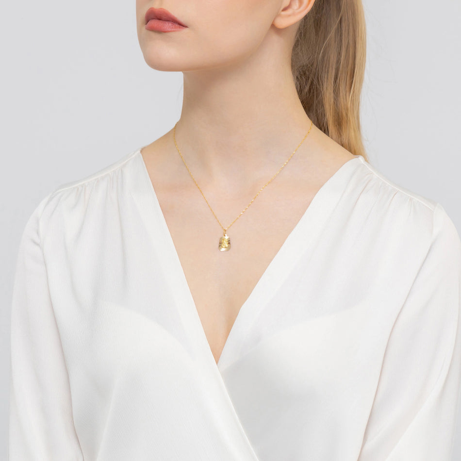 Zlatý prívesok medailón Panny Márie