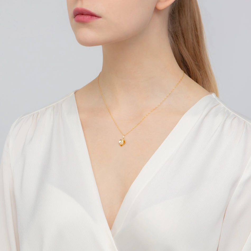 Gold Virgin Mary Medallion Pendant