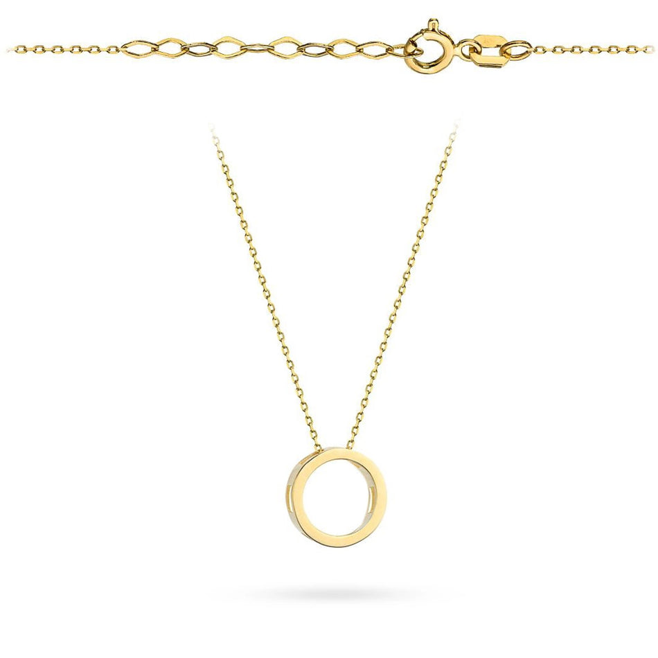 Gold Necklace with Ring