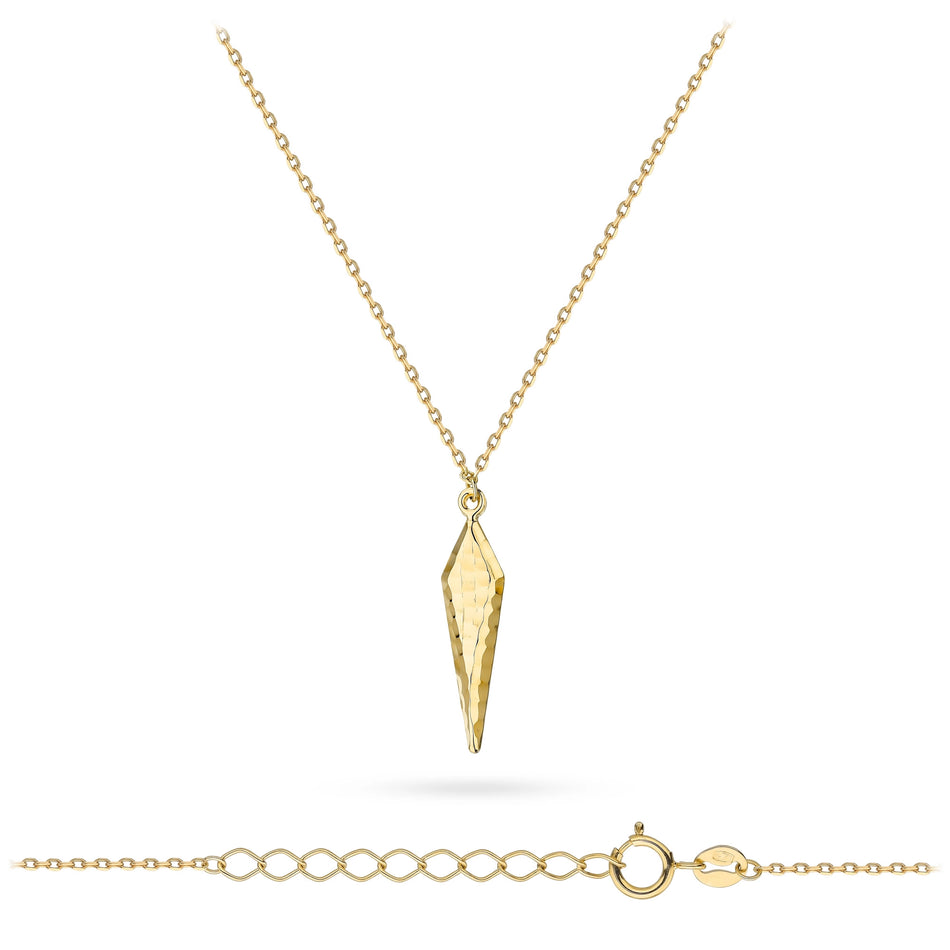 Gold Necklace with Rhombus