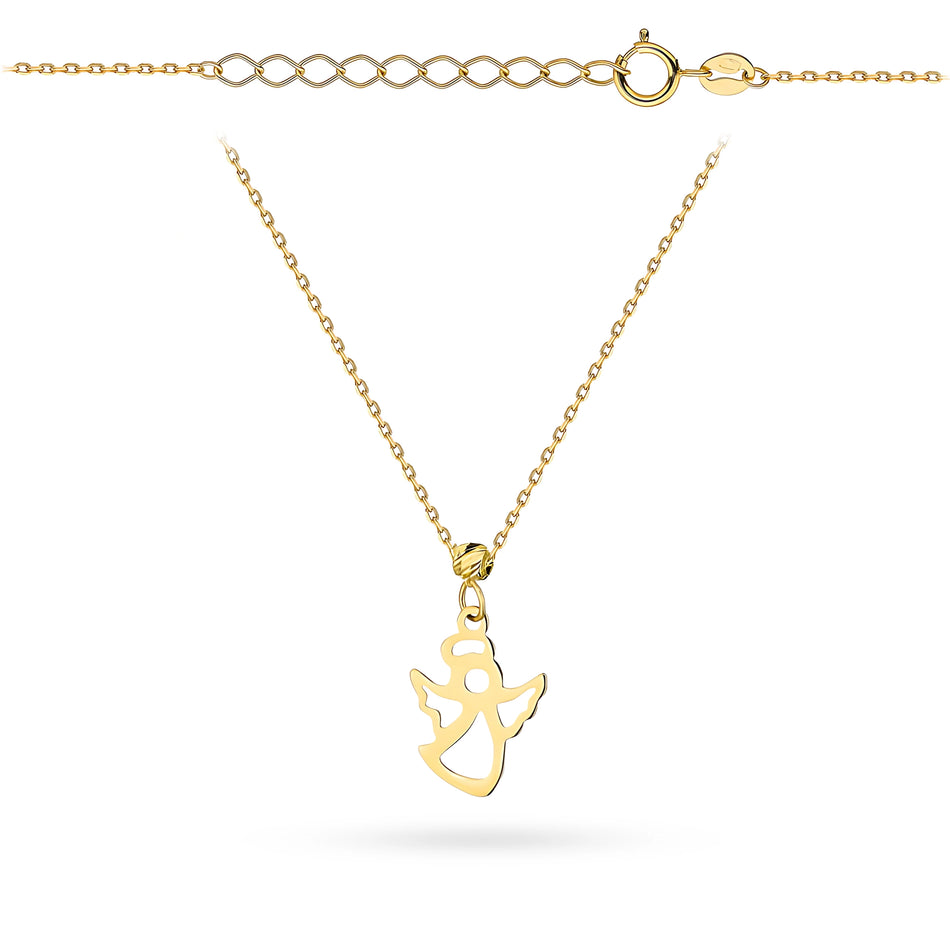 Zlatý náhrdelník s anjelským korálikom