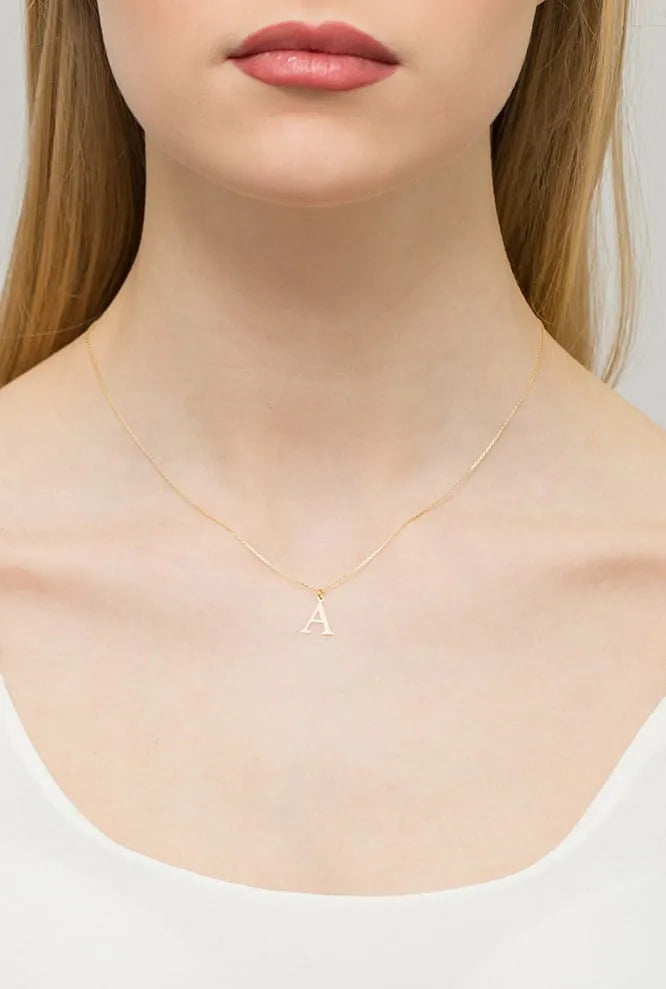 Gold Necklace with 0.005ct Diamond