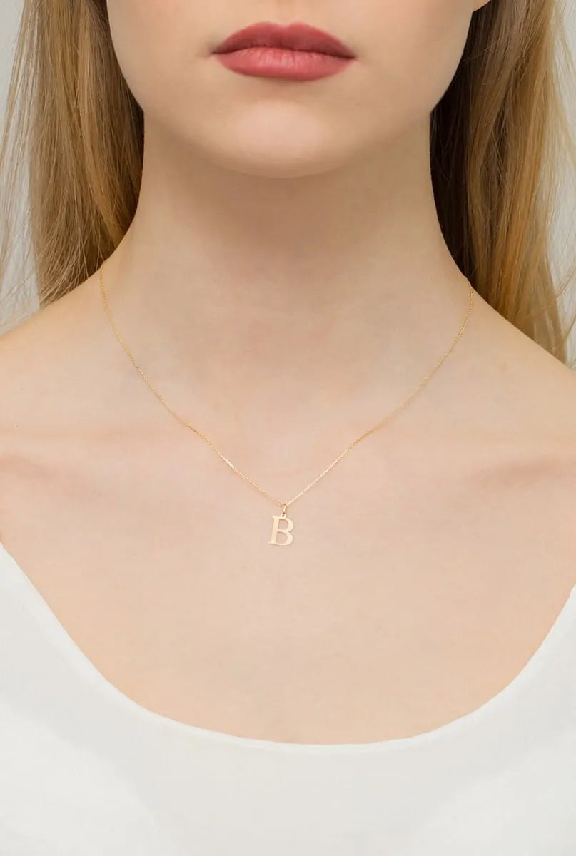 Gold Necklace with 0.005ct Diamond