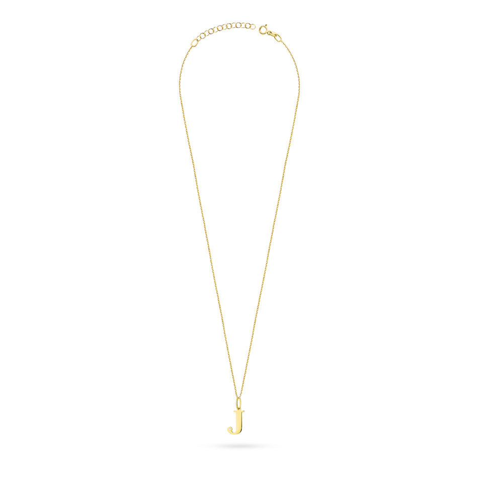 Zlatý náhrdelník s 0,005ct diamantovým Písmenom J
