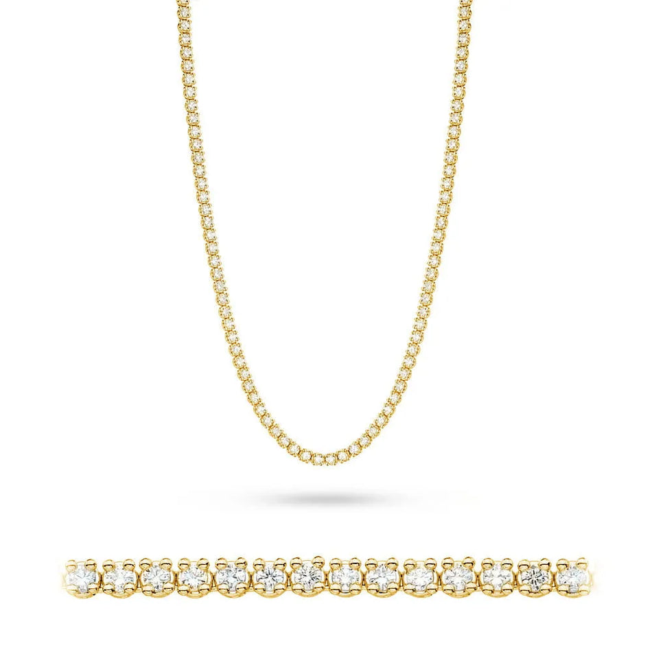 Gold Necklace with 6.90ct Diamonds
