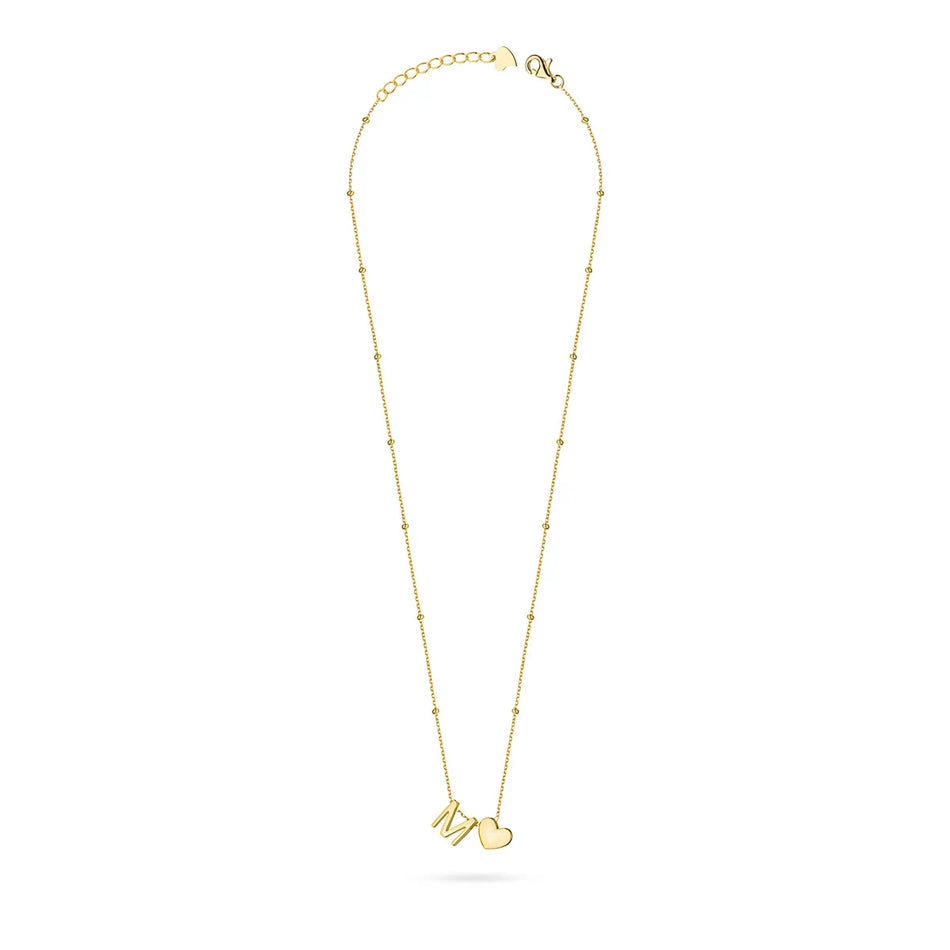 Gold-plated Silver Necklace Letter M