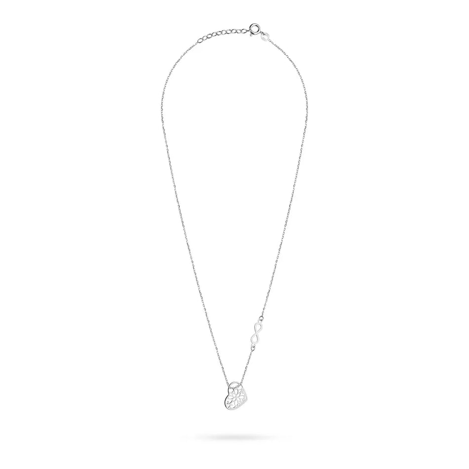 Strieborný náhrdelník srdce