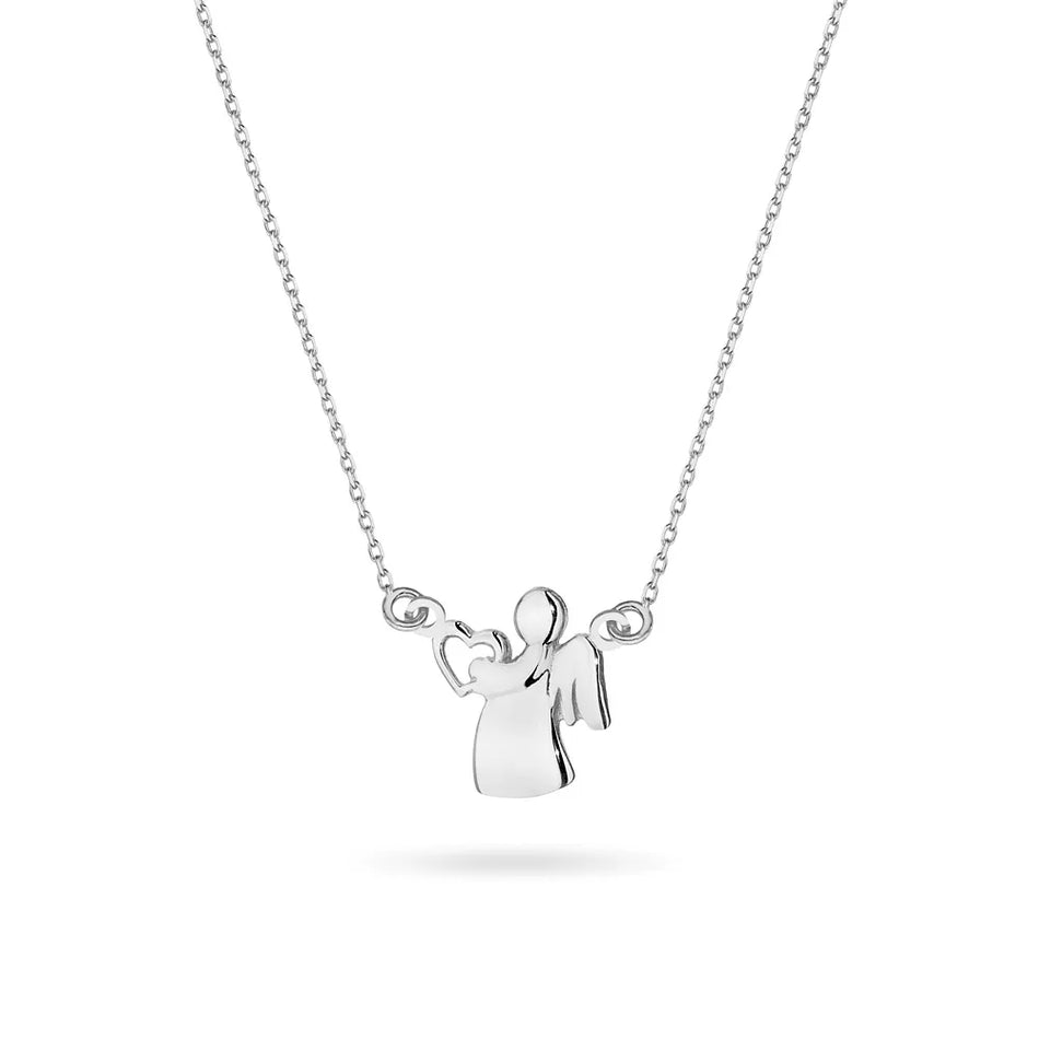 Children's Silver Necklace Angel