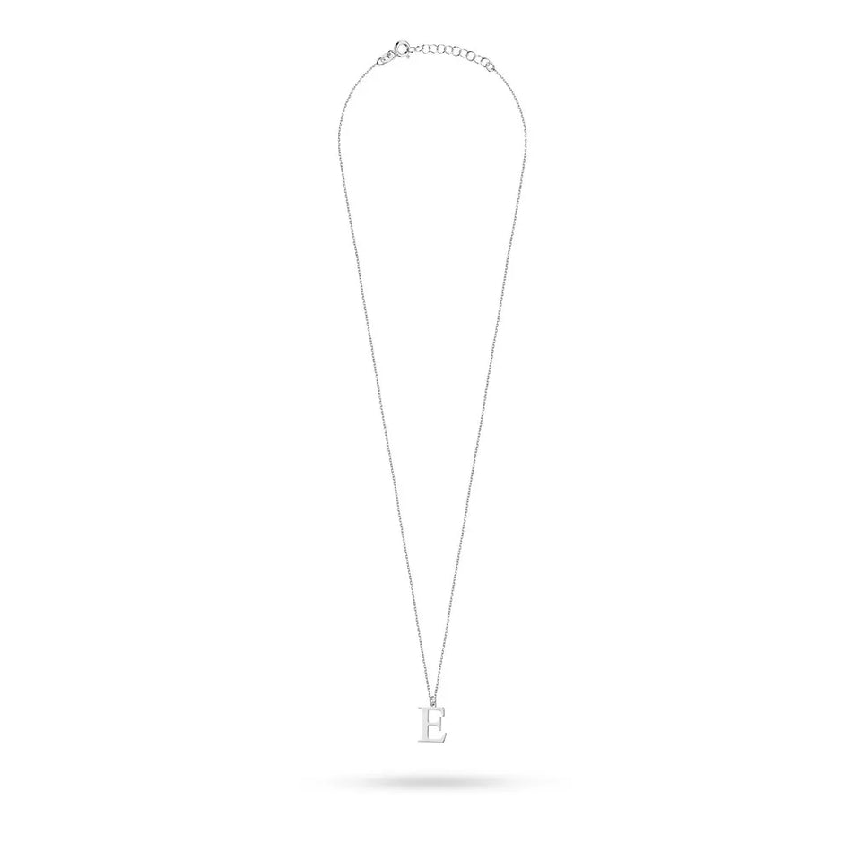 Strieborný Náhrdelník Písmeno E