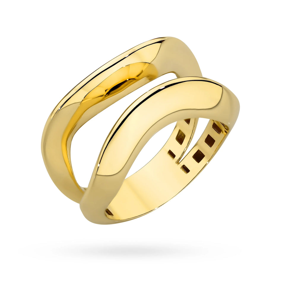Prsteň hladká vlna zo zlata