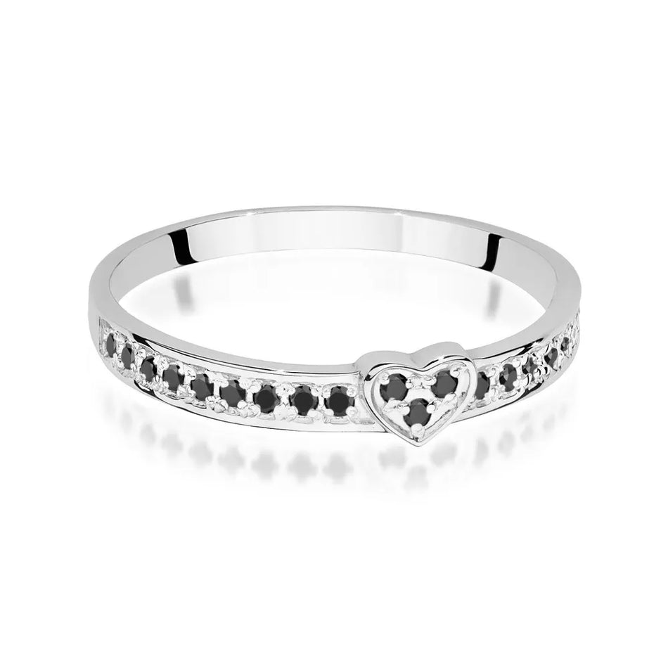 Sada zlatých prsteňov s čiernymi diamantmi