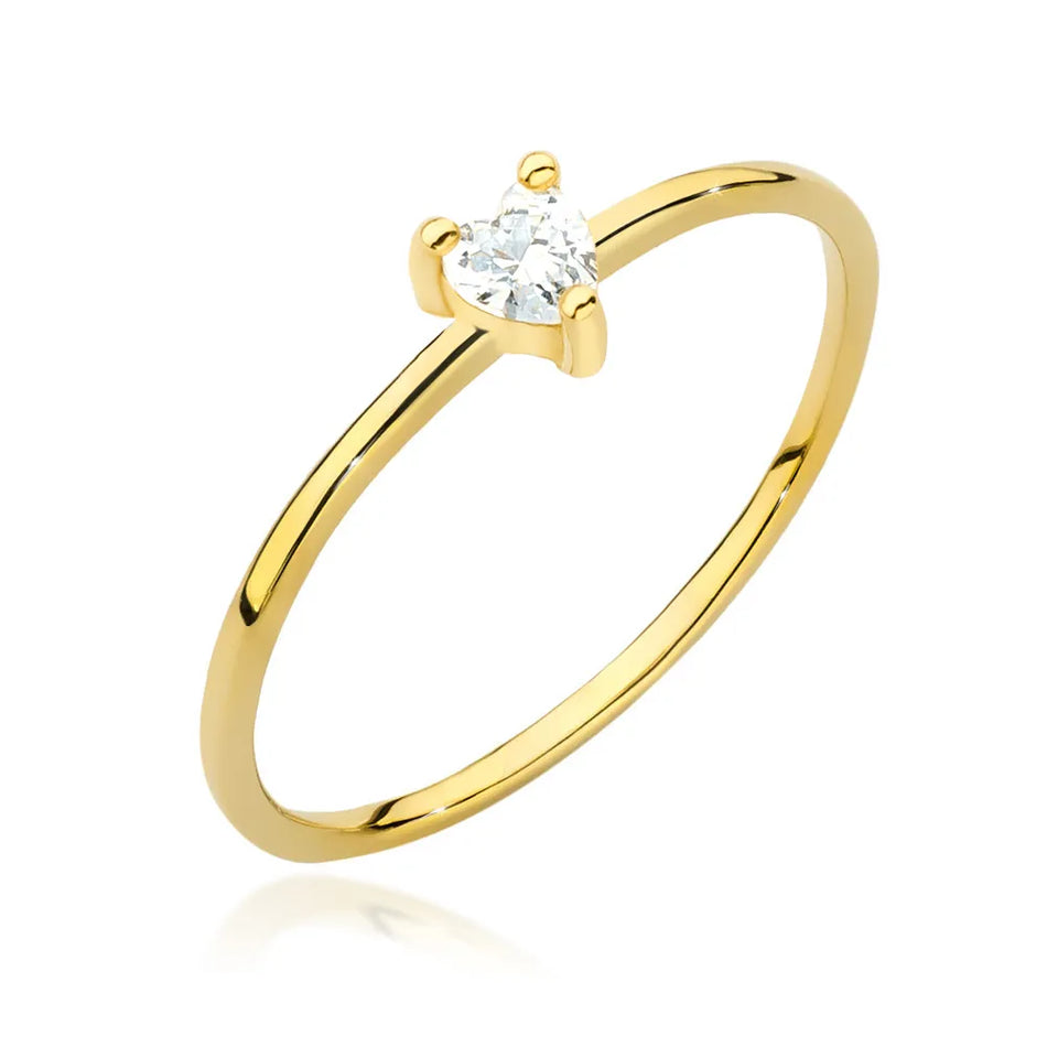 Gold Ring with 0.10ct Diamond