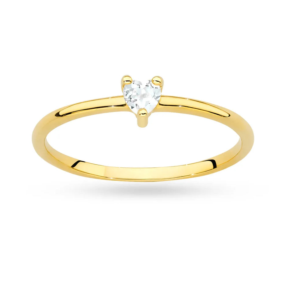 Gold Ring with 0.10ct Diamond