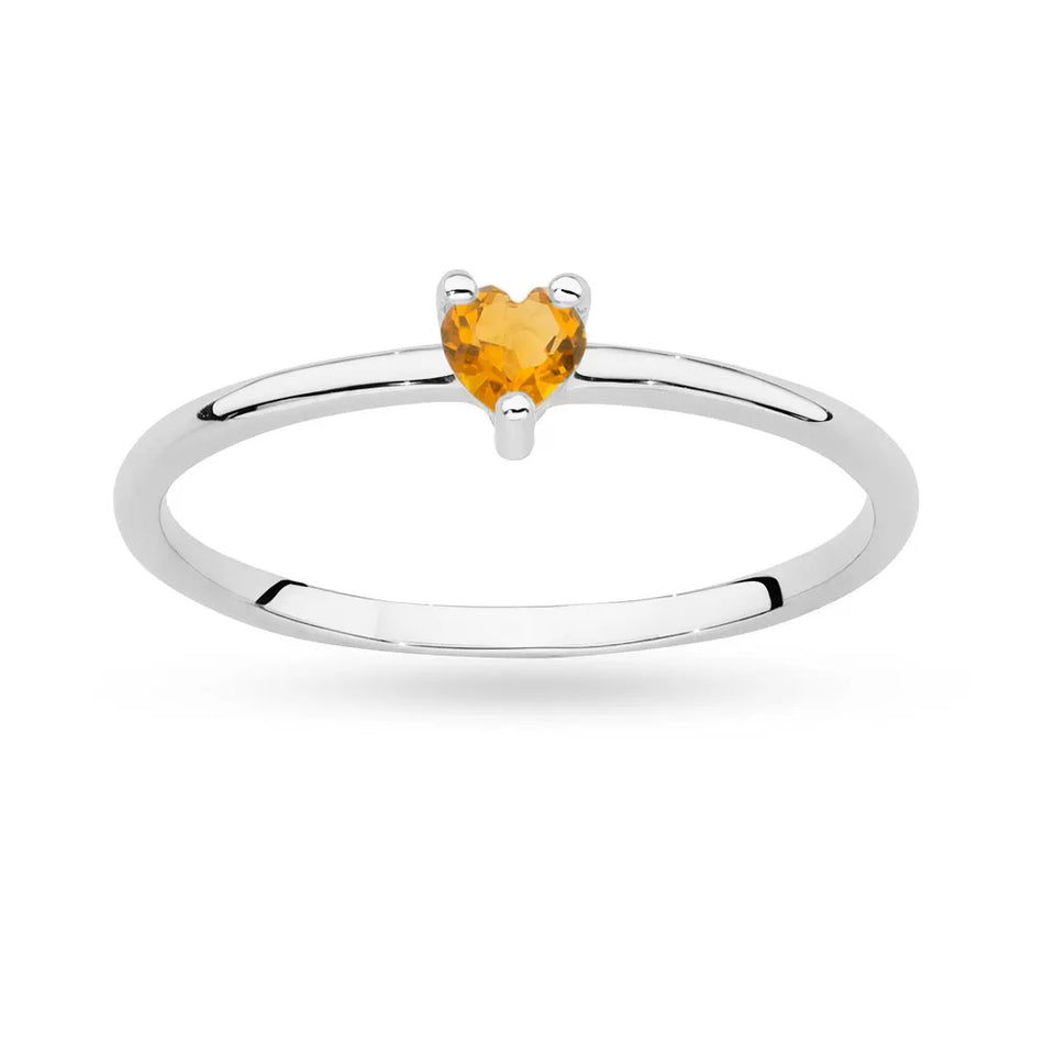 Zlatý prsteň s 0,10 ct citrínom