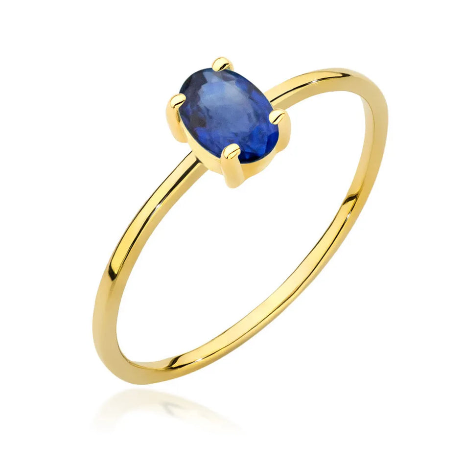 Gold Ring with 0.70ct Sapphire