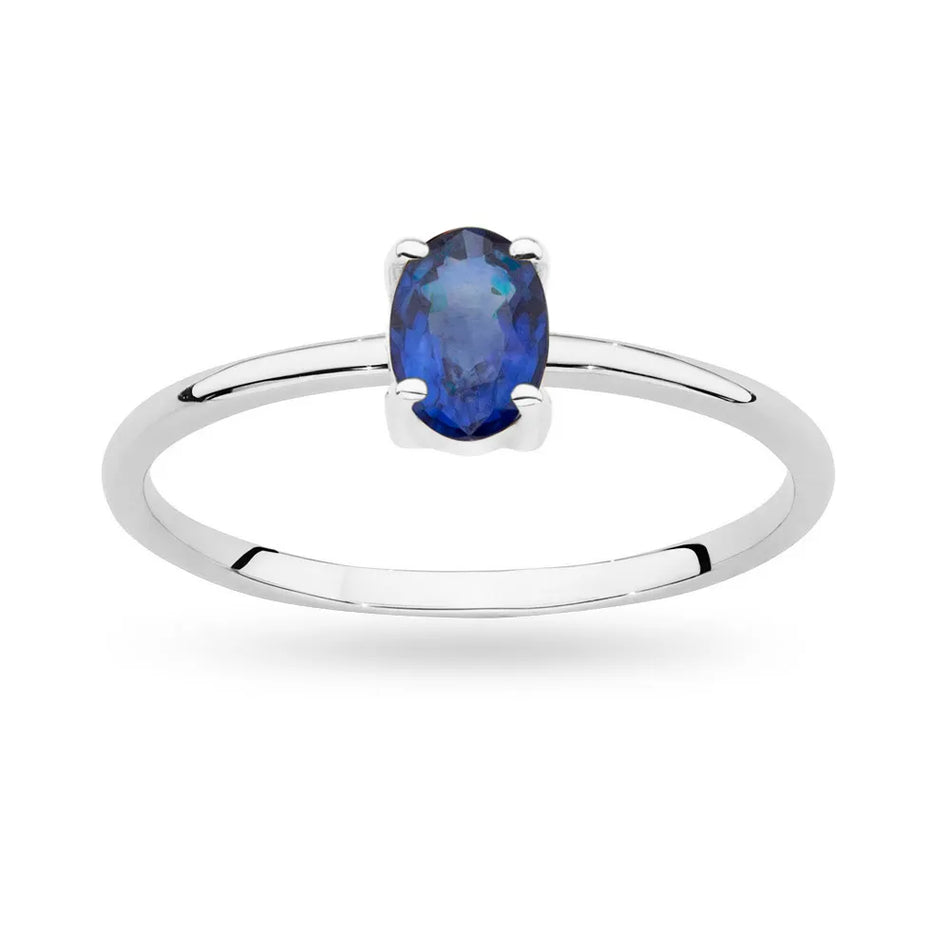 Gold Ring with 0.70ct Sapphire