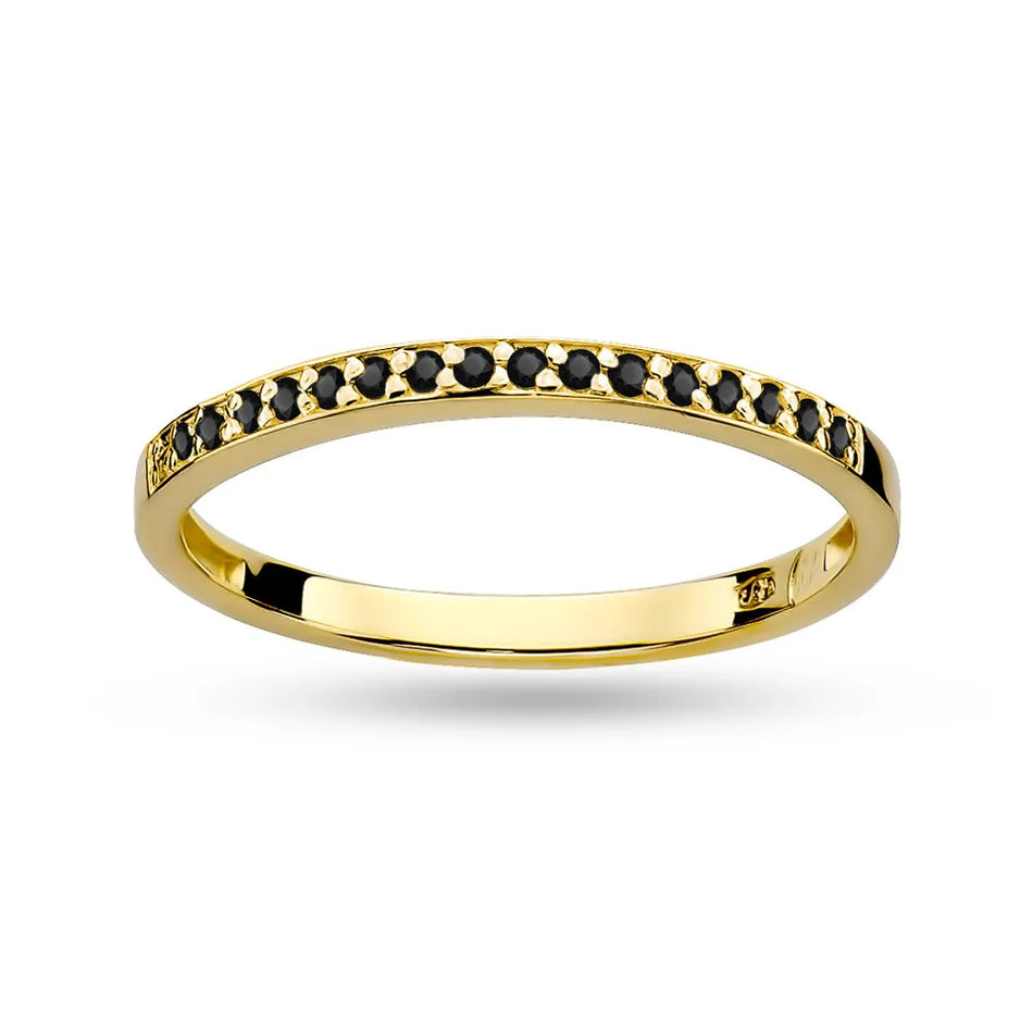 Gold Ring with Zirconia