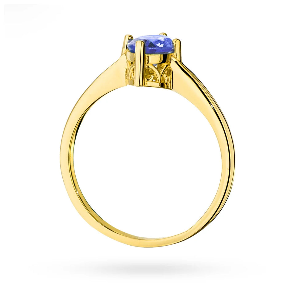 Gold Ring with 0.70ct Tansanit