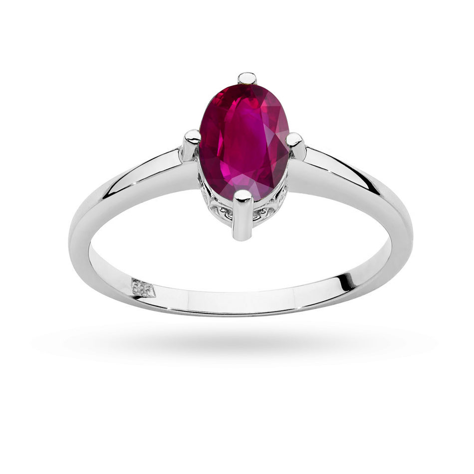 Gold Ring with 1.00ct Ruby