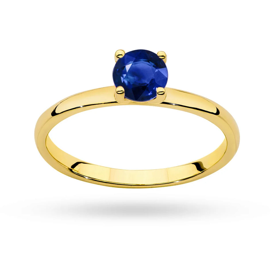Gold Ring with 0.50ct Sapphire