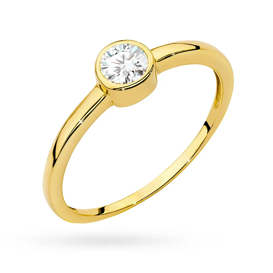 Gold Ring with 0.30ct Diamond