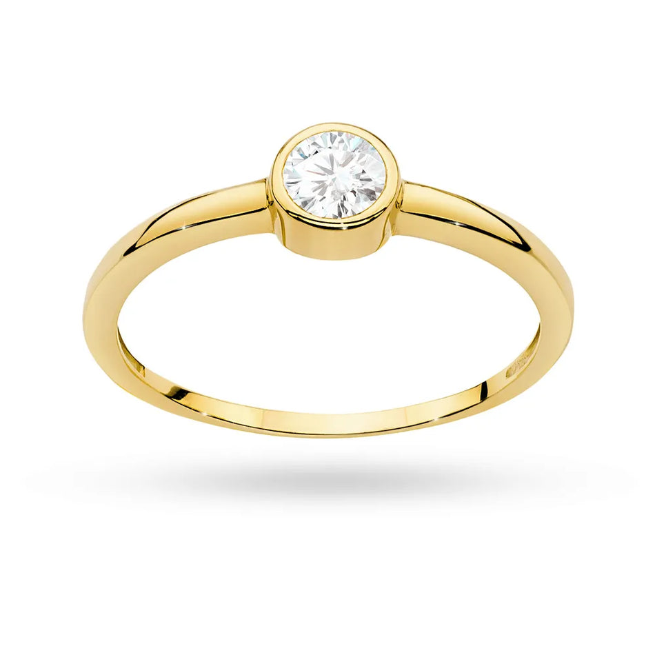 Gold Ring with 0.30ct Diamond