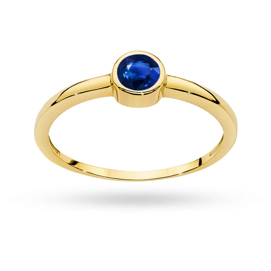 Gold Ring with 0.30ct Sapphire