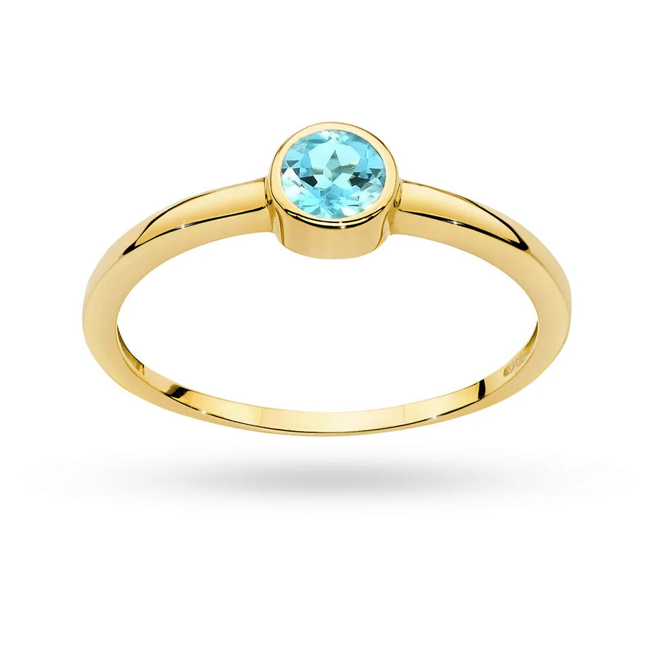 Gold Ring with 0.25ct Topaz