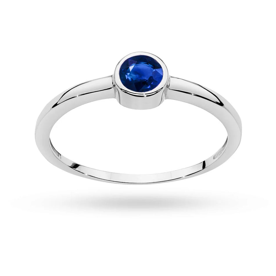 Gold Ring with 0.30ct Sapphire