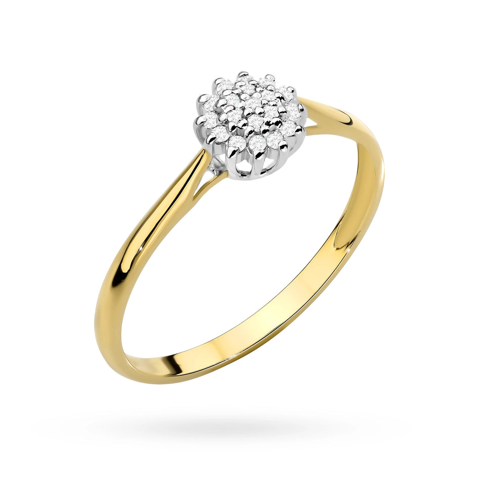 Gold Ring with Zirconia