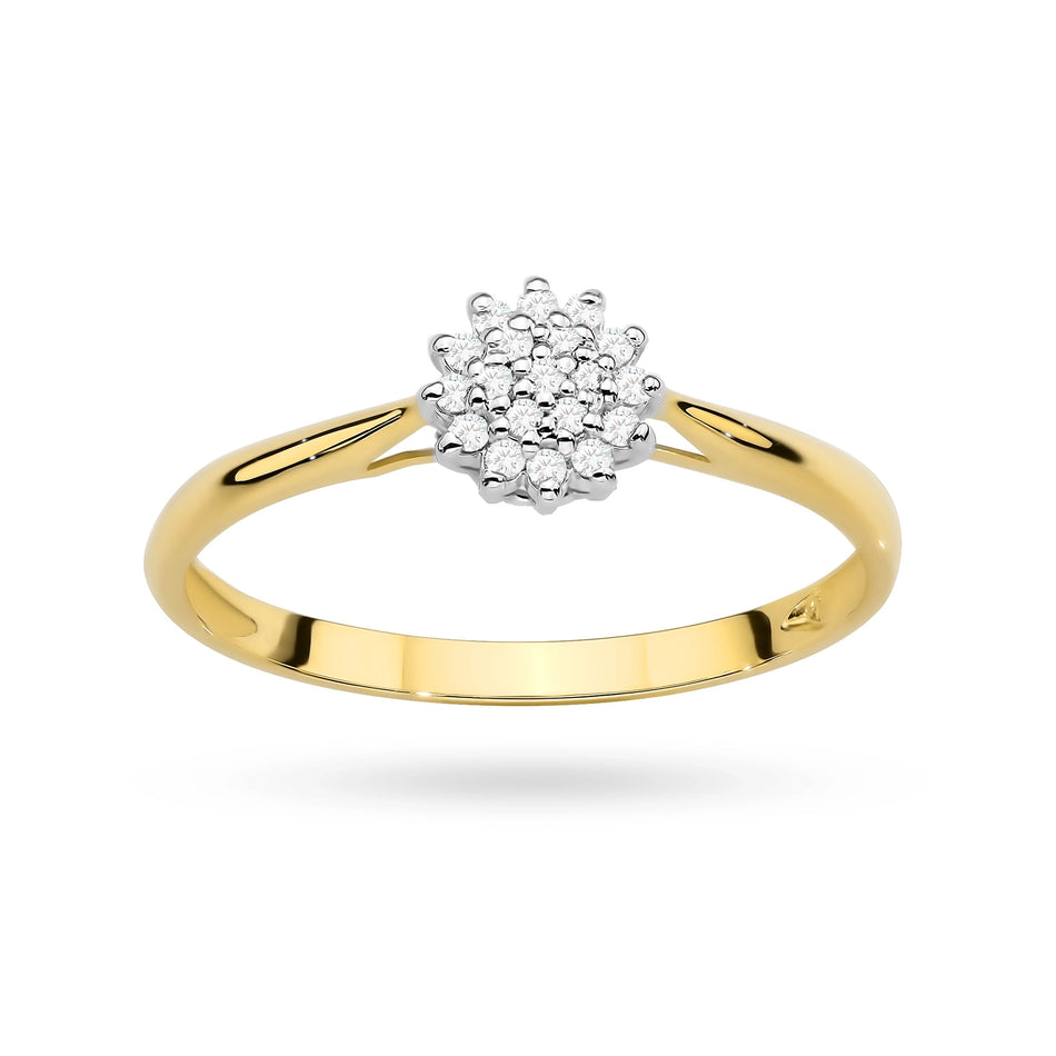 Gold Ring with Zirconia