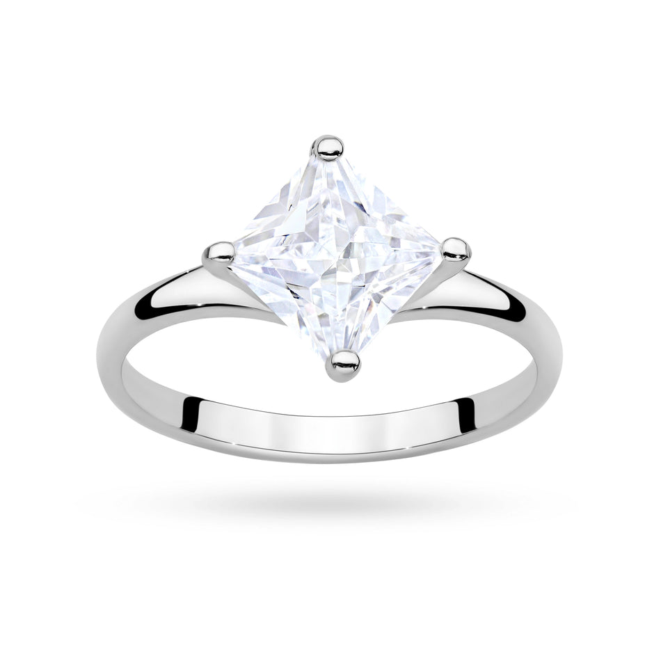 Strieborný prsteň so zirkónmi