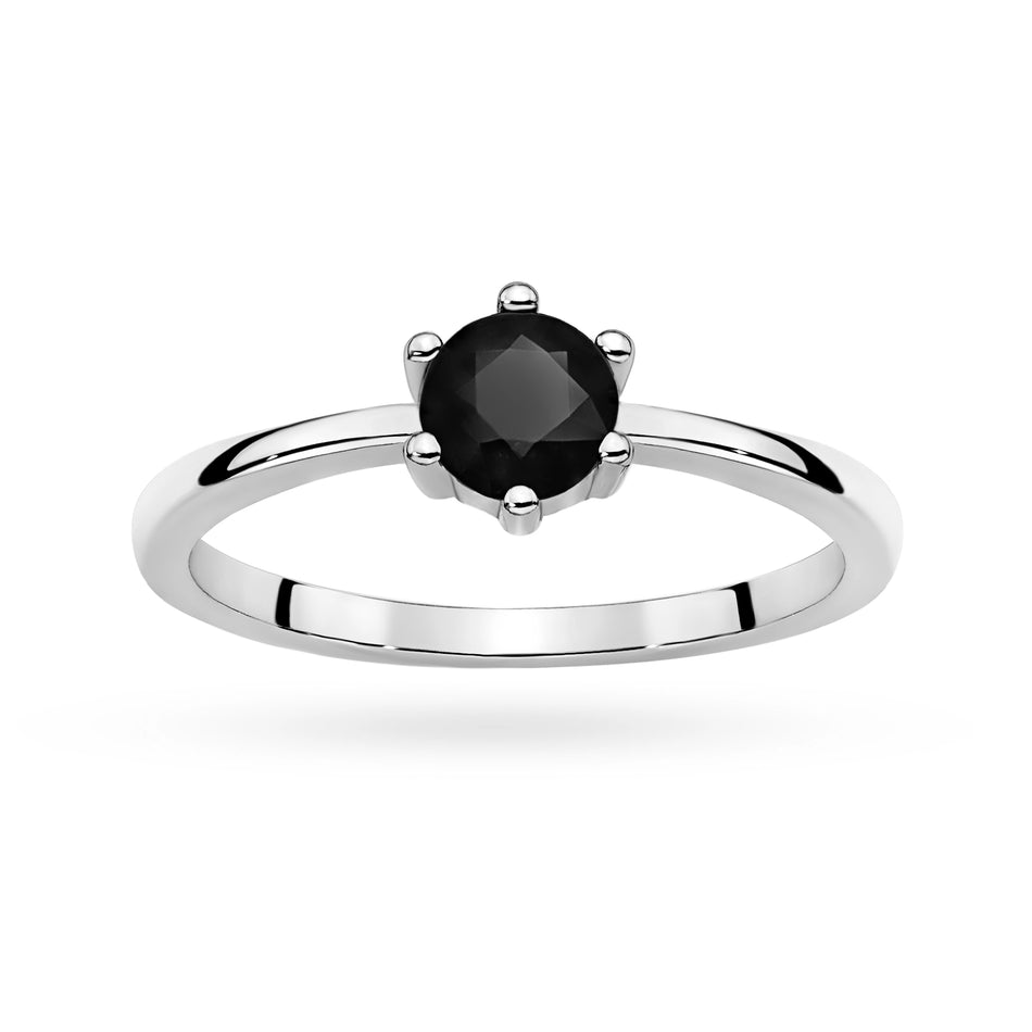 Strieborný prsteň so zirkónmi