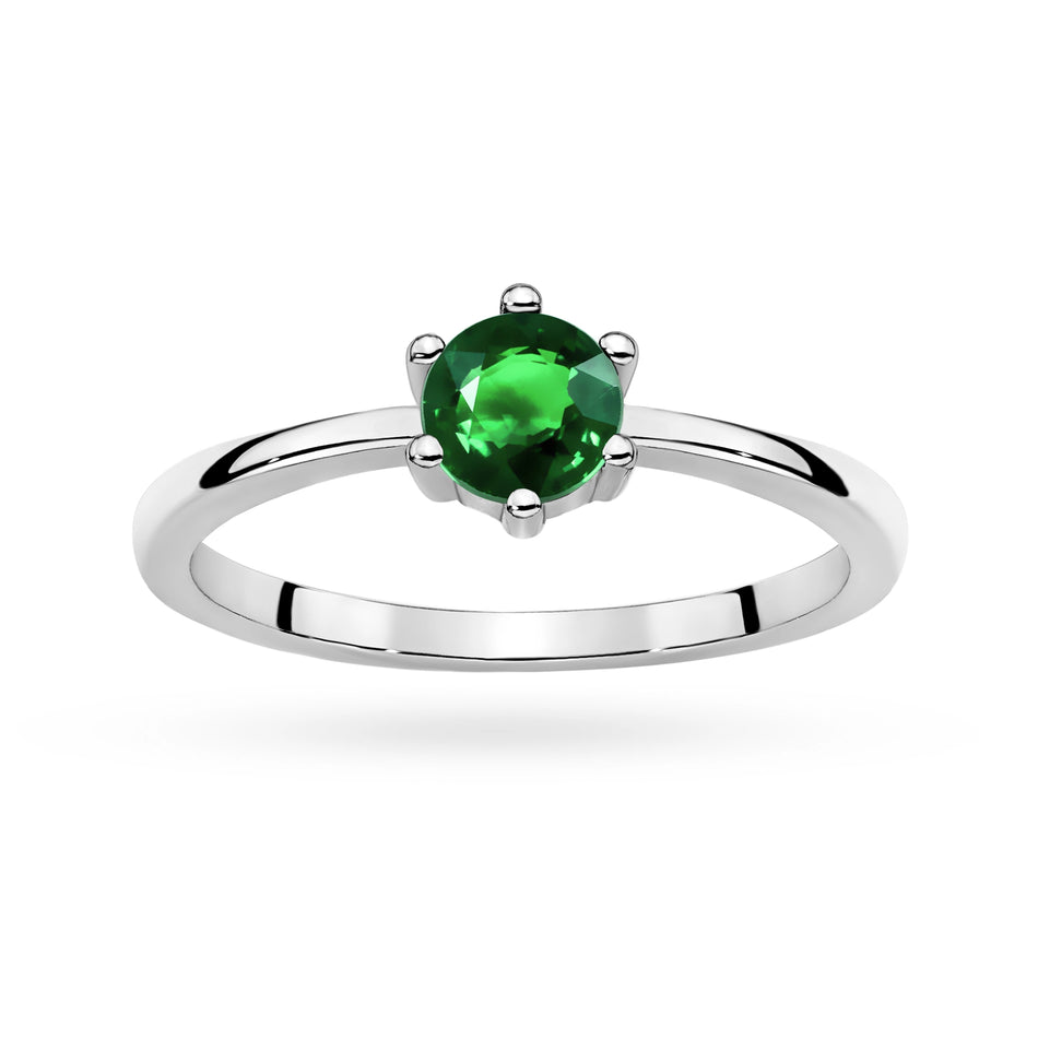 Strieborný prsteň so zirkónmi