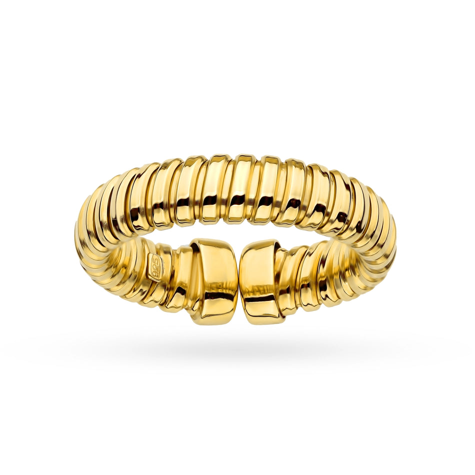 Gold-plated Silver Adaptable Ring