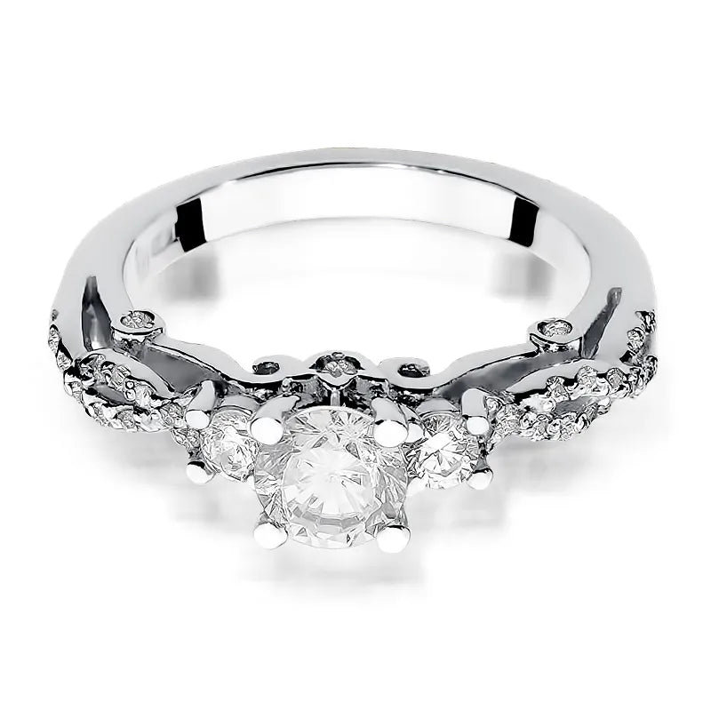 Zlatý prsteň s diamantmi 0,70 ct a 0,339 ct